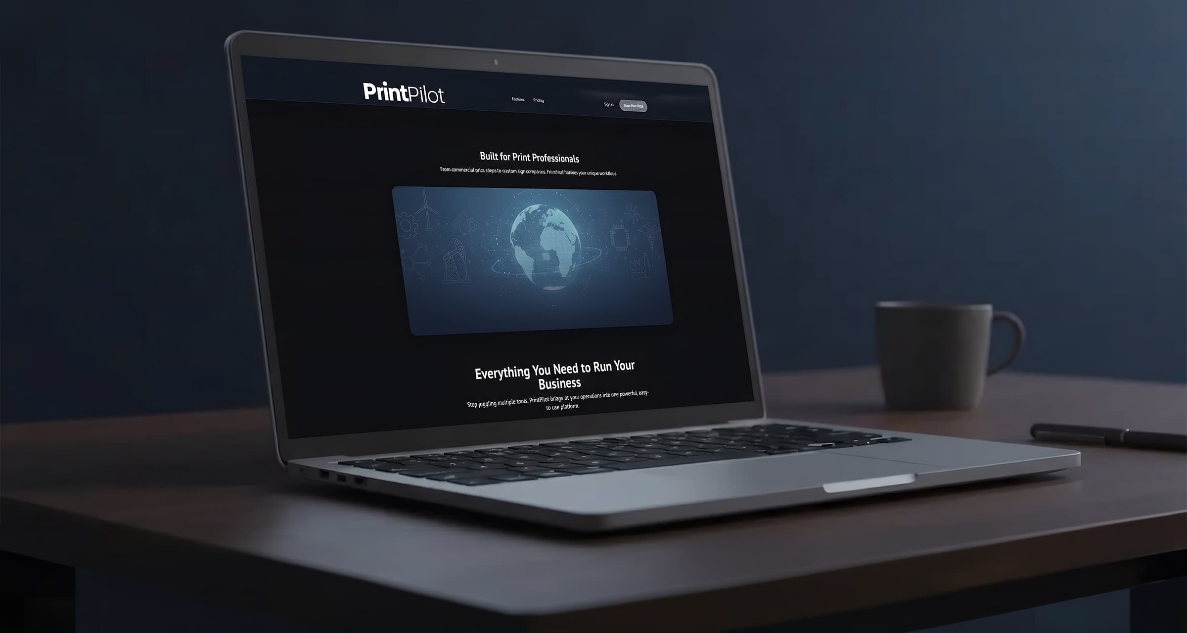 PrintPilot Dashboard - Complete business management platform